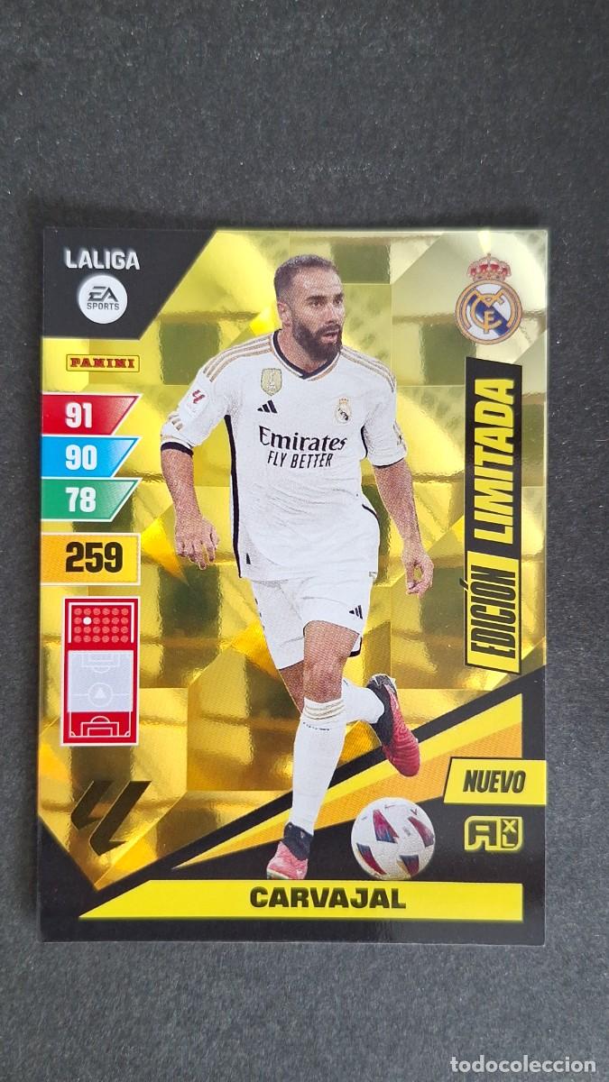 Cromos de F&uacute;tbol: L1 CARVAJAL REAL MADRID NUEVO EDICION LIMITADA ADRENALYN XL LIGA 2023/2024 23 24 PANINI