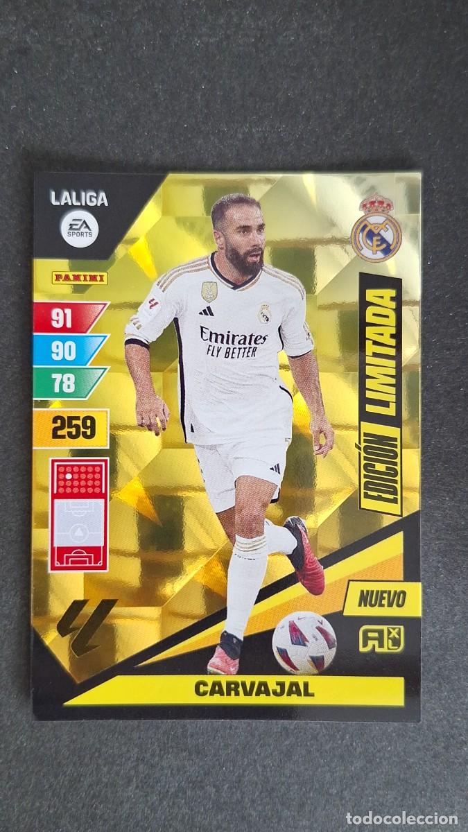 Cromos de F&uacute;tbol: L1 CARVAJAL REAL MADRID NUEVO EDICION LIMITADA ADRENALYN XL LIGA 2023/2024 23 24 PANINI