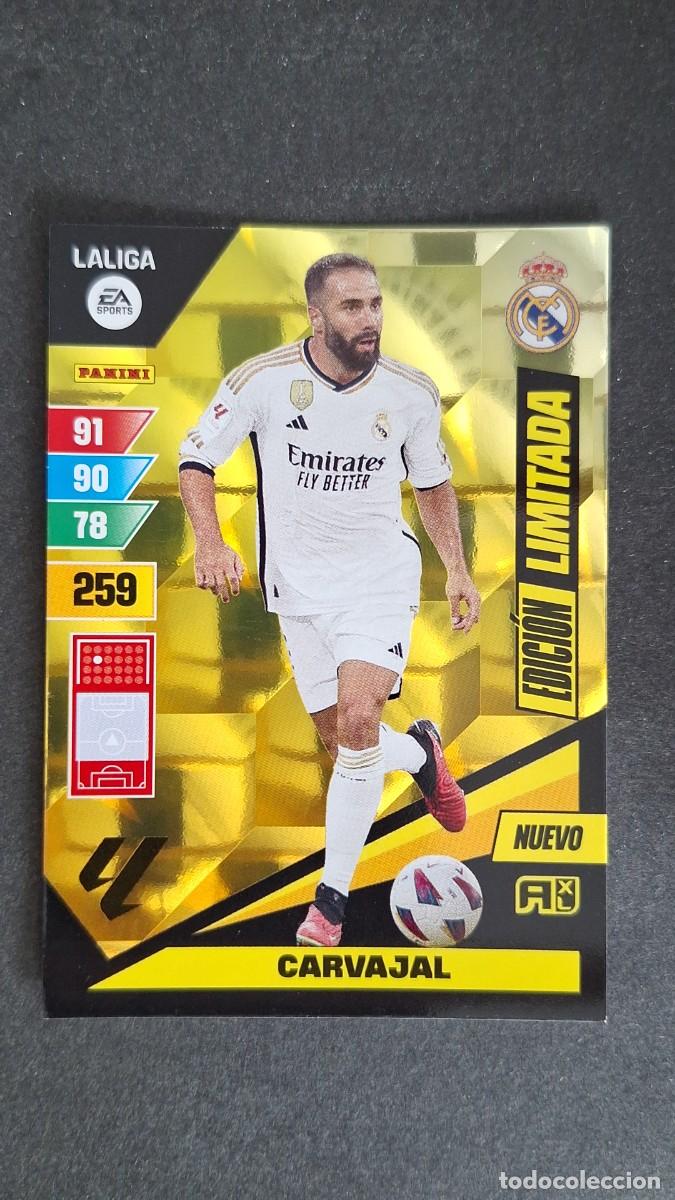 Cromos de F&uacute;tbol: L1 CARVAJAL REAL MADRID NUEVO EDICION LIMITADA ADRENALYN XL LIGA 2023/2024 23 24 PANINI