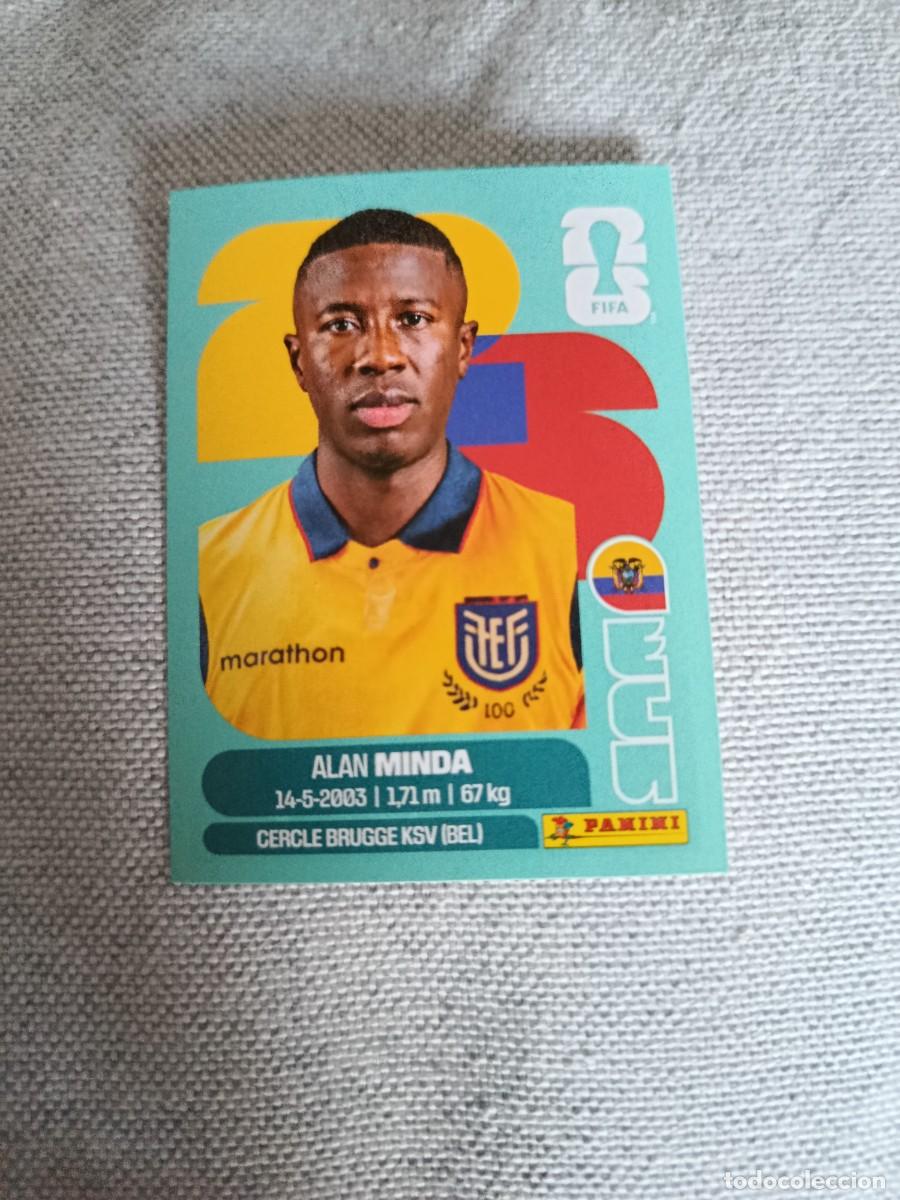 Cromos de F&uacute;tbol: Panini Mundial 2026 Estados Unidos-Mexico. 18- Minda. Ecuador. Nunca pegado.
