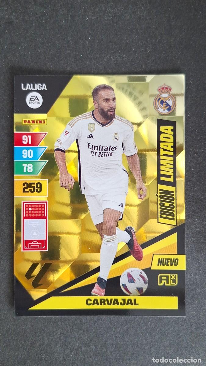 Cromos de F&uacute;tbol: L1 CARVAJAL REAL MADRID NUEVO EDICION LIMITADA ADRENALYN XL LIGA 2023/2024 23 24 PANINI