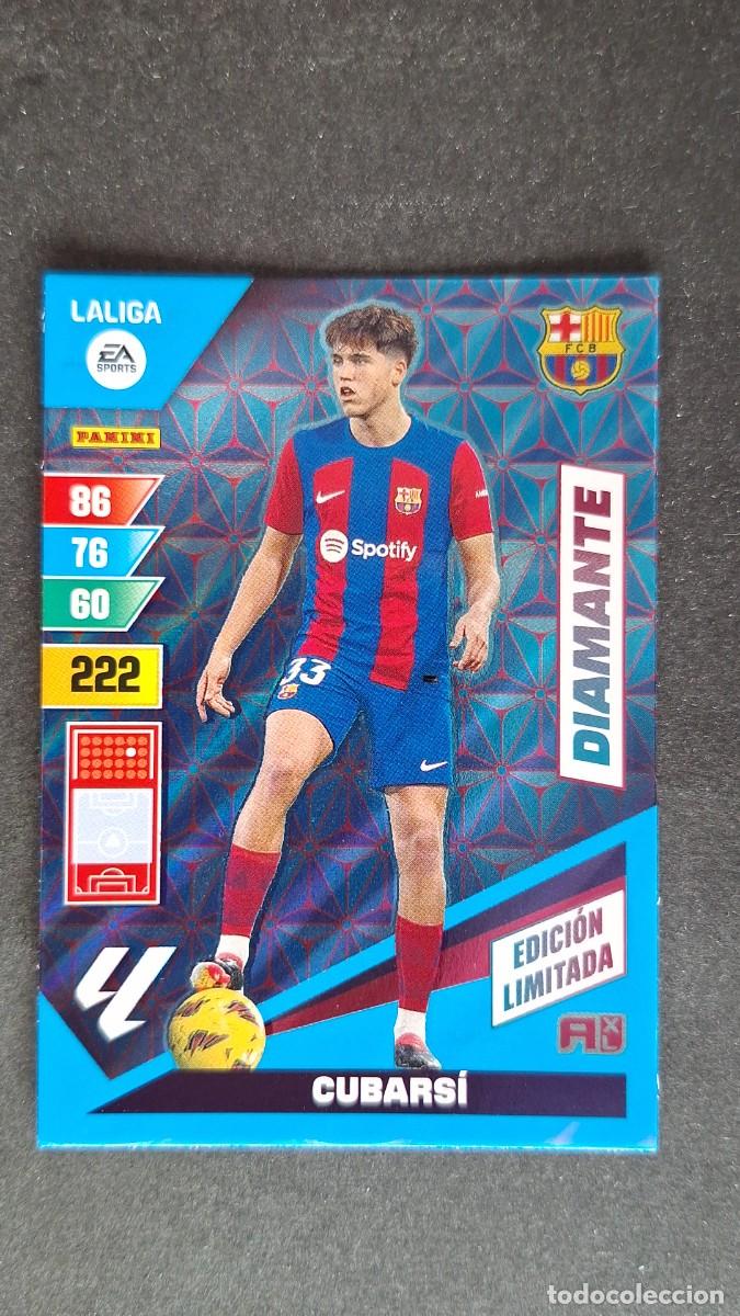 Cromos de F&uacute;tbol: L1 CUBARSI F. C. BARCELONA DIAMANTE EDICION LIMITADA ADRENALYN XL LIGA 2023/2024 23 24 PANINI