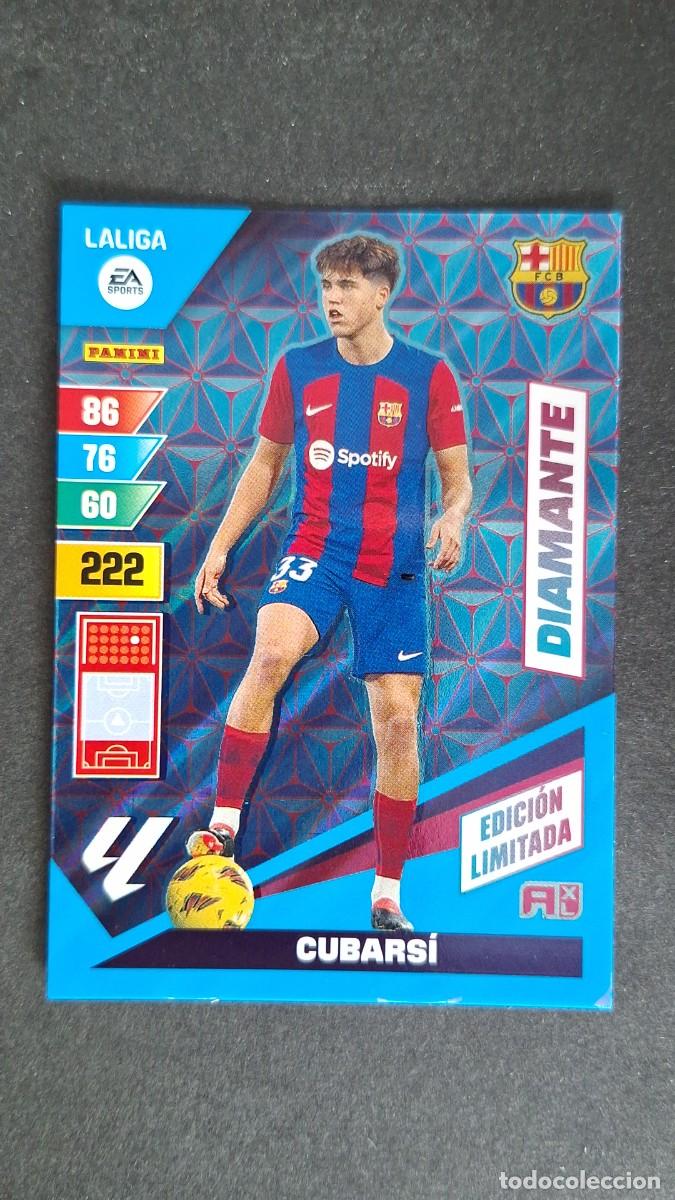 Cromos de F&uacute;tbol: L1 CUBARSI F. C. BARCELONA DIAMANTE EDICION LIMITADA ADRENALYN XL LIGA 2023/2024 23 24 PANINI