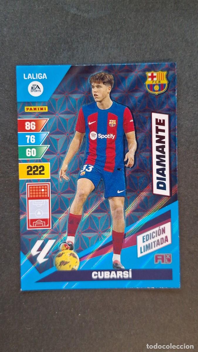 Cromos de F&uacute;tbol: L1 CUBARSI F. C. BARCELONA DIAMANTE EDICION LIMITADA ADRENALYN XL LIGA 2023/2024 23 24 PANINI