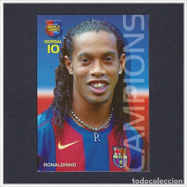 Football Stickers: MEGACRACKS BAR&Ccedil;A CAMPIO 2004 2005 04 05 PANINI RONALDINHO 22 BARCELONA COLECCI&Oacute;N ALBUM LIGA F&Uacute;TBOL