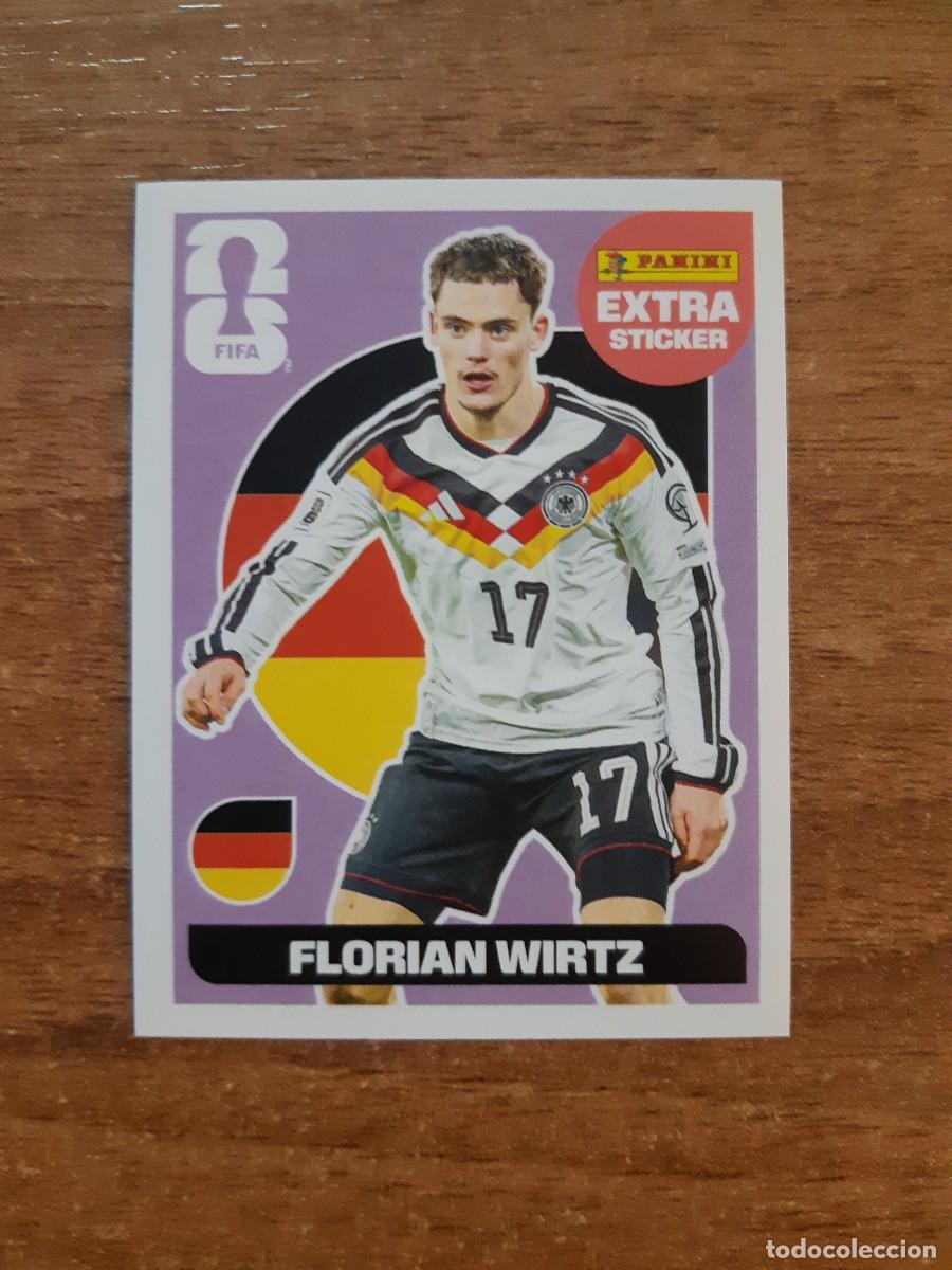 Football Stickers: FLORIAN WIRTZ ALEMANIA EXTRA STICKER MUNDIAL 2026 PANINI. NUEVO SIN PEGAR