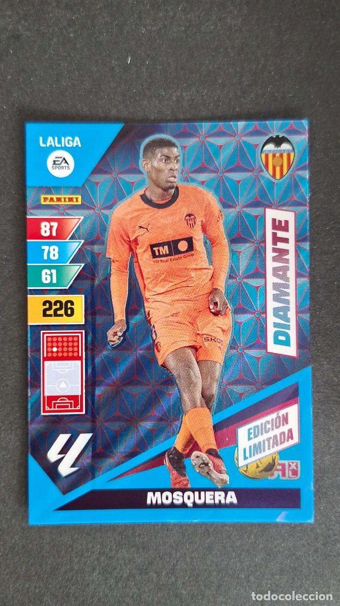 Football Stickers: L1 MOSQUERA VALENCIA C. F. DIAMANTE EDICION LIMITADA ADRENALYN XL LIGA 2023/2024 23 24 PANINI