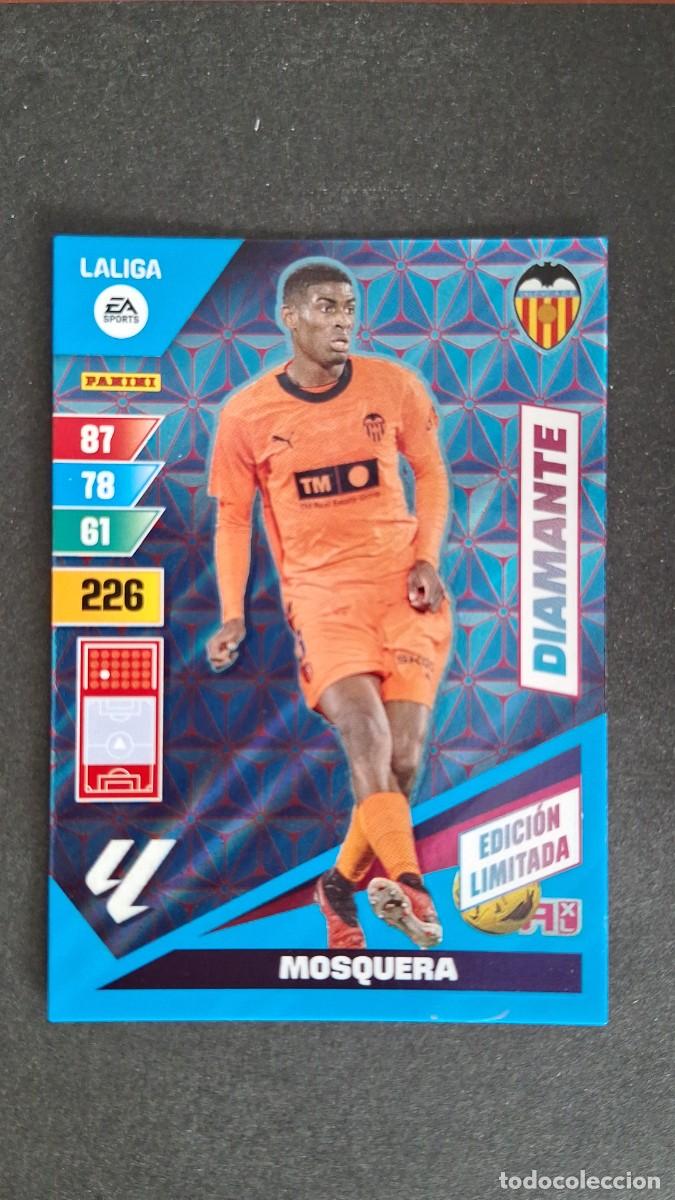 Football Stickers: L1 MOSQUERA VALENCIA C. F. DIAMANTE EDICION LIMITADA ADRENALYN XL LIGA 2023/2024 23 24 PANINI