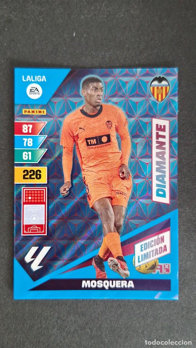 Football Stickers: L1 MOSQUERA VALENCIA C. F. DIAMANTE EDICION LIMITADA ADRENALYN XL LIGA 2023/2024 23 24 PANINI