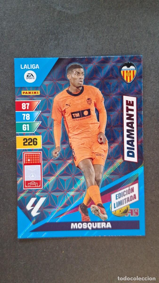 Football Stickers: L1 MOSQUERA VALENCIA C. F. DIAMANTE EDICION LIMITADA ADRENALYN XL LIGA 2023/2024 23 24 PANINI