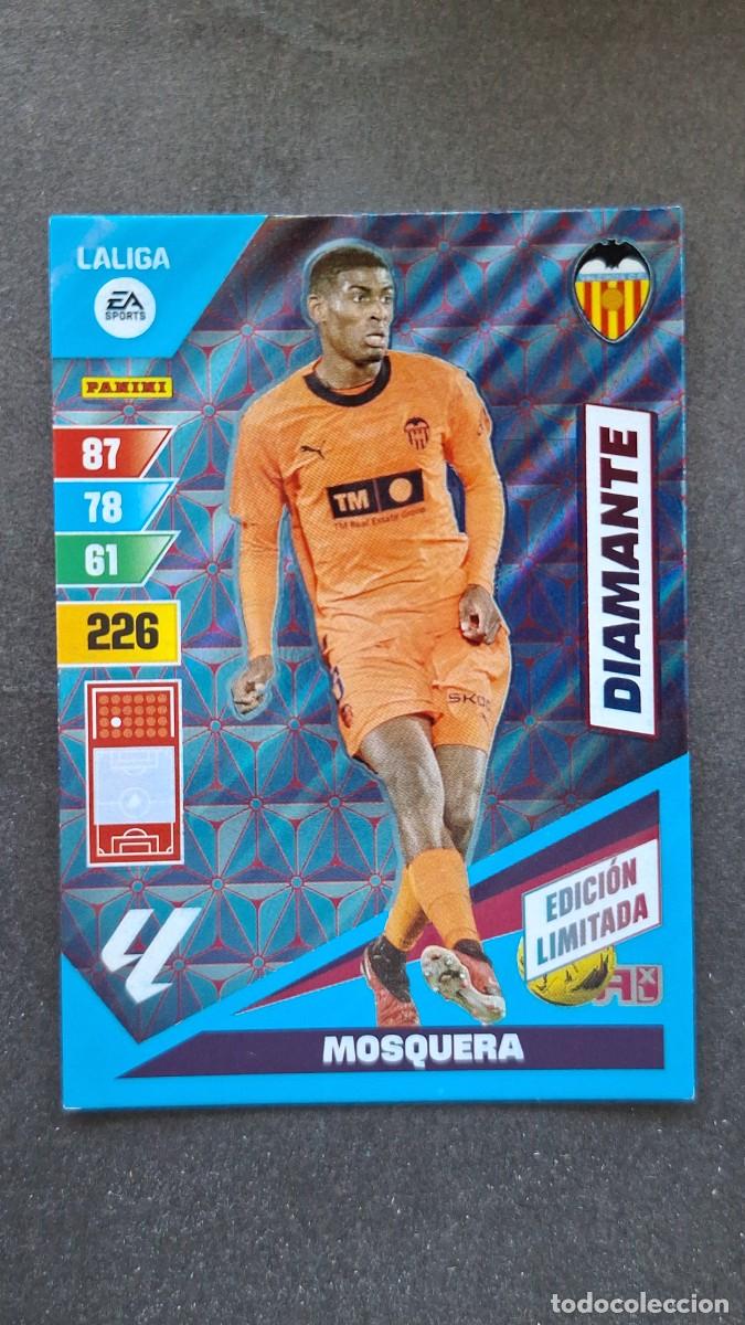Football Stickers: L1 MOSQUERA VALENCIA C. F. DIAMANTE EDICION LIMITADA ADRENALYN XL LIGA 2023/2024 23 24 PANINI