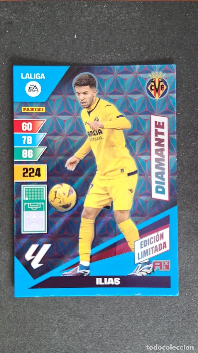 Cartes &agrave; collectionner de Football: L1 ILIAS VILLARREAL C. F. DIAMANTE EDICION LIMITADA ADRENALYN XL LIGA 2023/2024 23 24 PANINI