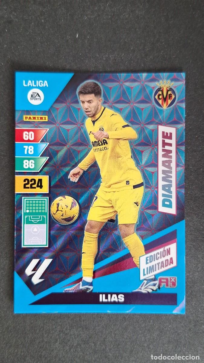 Cartes &agrave; collectionner de Football: L1 ILIAS VILLARREAL C. F. DIAMANTE EDICION LIMITADA ADRENALYN XL LIGA 2023/2024 23 24 PANINI