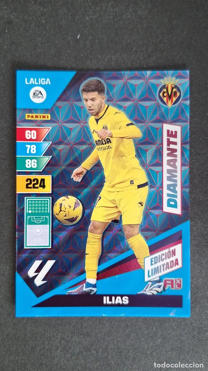Cartes &agrave; collectionner de Football: L1 ILIAS VILLARREAL C. F. DIAMANTE EDICION LIMITADA ADRENALYN XL LIGA 2023/2024 23 24 PANINI