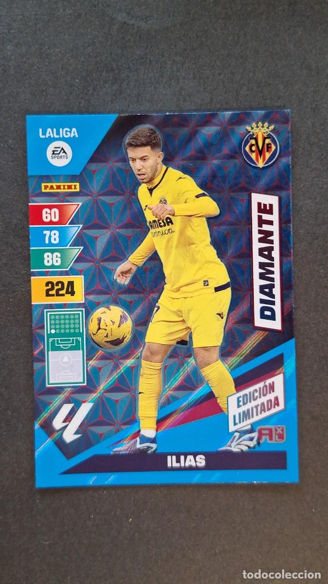 Cromos de F&uacute;tbol: L1 ILIAS VILLARREAL C. F. DIAMANTE EDICION LIMITADA ADRENALYN XL LIGA 2023/2024 23 24 PANINI