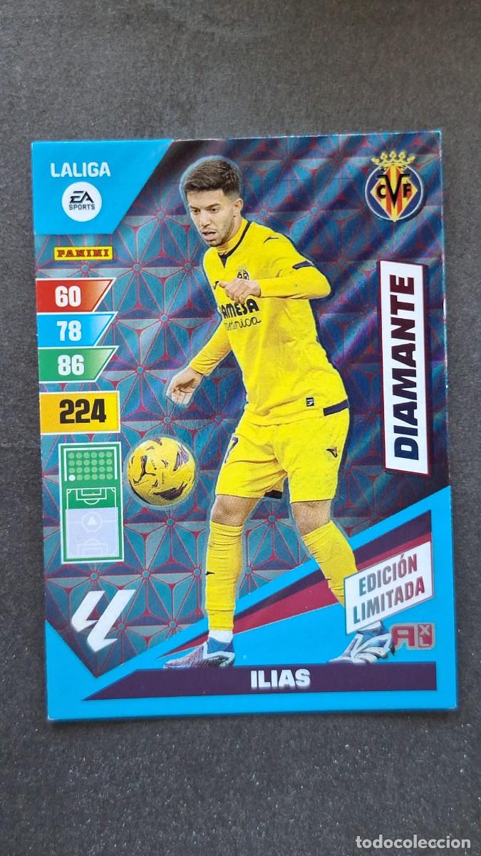 Cromos de F&uacute;tbol: L1 ILIAS VILLARREAL C. F. DIAMANTE EDICION LIMITADA ADRENALYN XL LIGA 2023/2024 23 24 PANINI