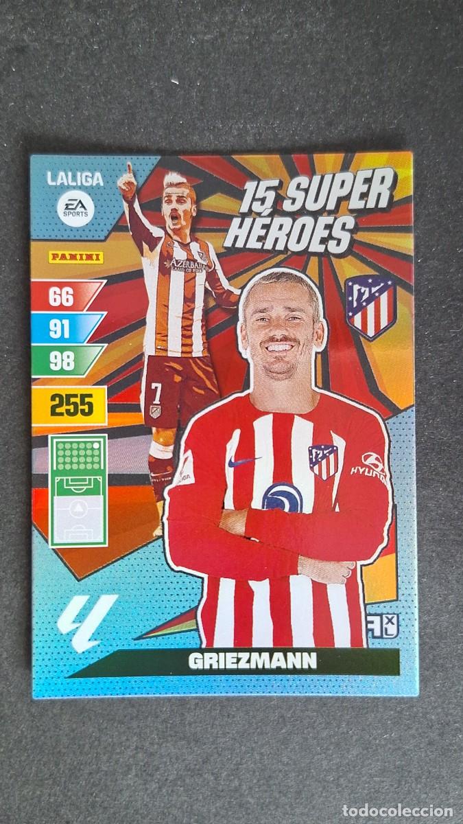 Cromos de F&uacute;tbol: L1 GRIEZMANN ATLETICO DE MADRID 15 SUPER HEROES ADRENALYN XL LIGA 2023/2024 23 24 PANINI