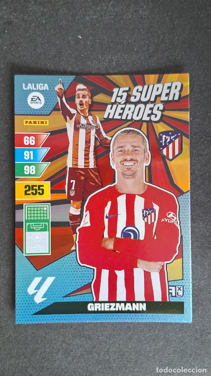 Cromos de F&uacute;tbol: L1 GRIEZMANN ATLETICO DE MADRID 15 SUPER HEROES ADRENALYN XL LIGA 2023/2024 23 24 PANINI