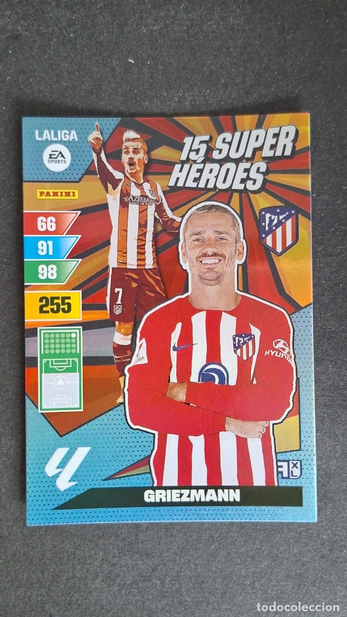 Cromos de F&uacute;tbol: L1 GRIEZMANN ATLETICO DE MADRID 15 SUPER HEROES ADRENALYN XL LIGA 2023/2024 23 24 PANINI