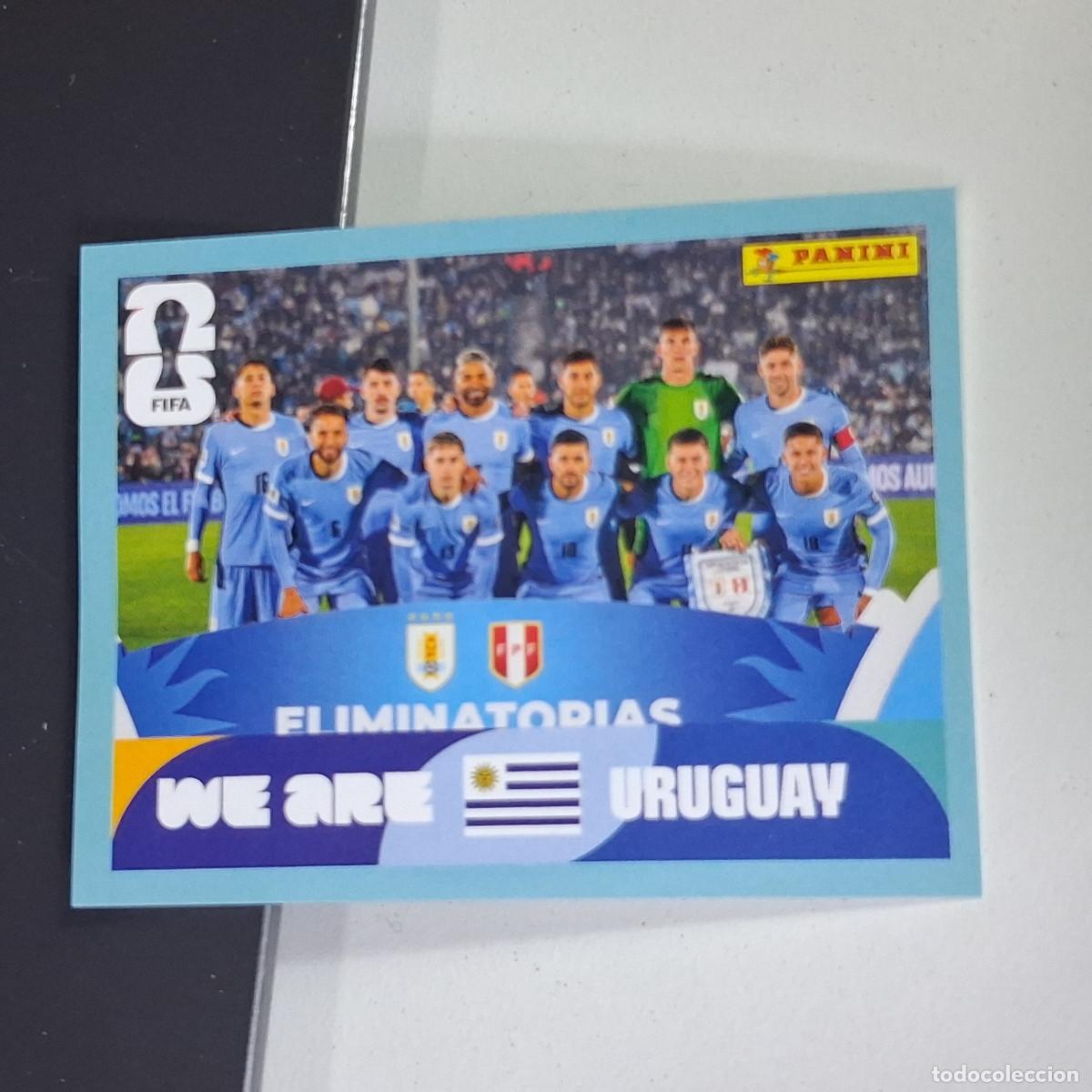 Cromos de F&uacute;tbol: A27 URU13 TEAM PHOTO EQUIPO 13 URUGUAY URU MUNDIAL FIFA WORLD CUP 2026 STICKER PANINI