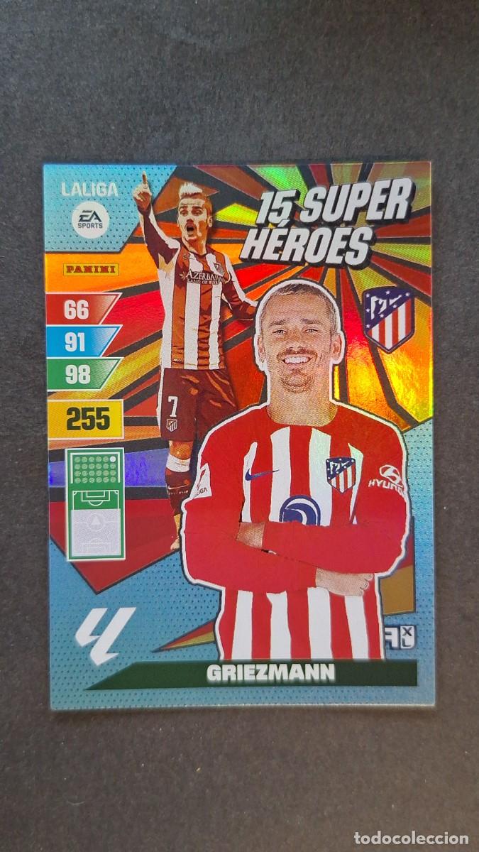 Cromos de F&uacute;tbol: L1 GRIEZMANN ATLETICO DE MADRID 15 SUPER HEROES ADRENALYN XL LIGA 2023/2024 23 24 PANINI