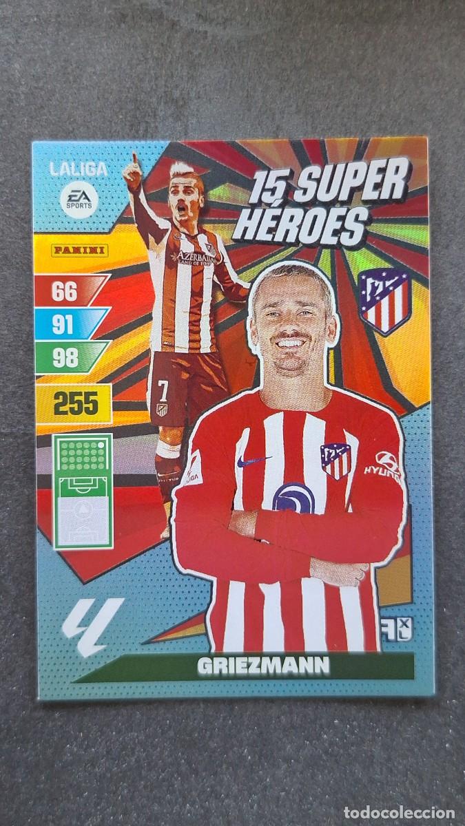 Cromos de F&uacute;tbol: L1 GRIEZMANN ATLETICO DE MADRID 15 SUPER HEROES ADRENALYN XL LIGA 2023/2024 23 24 PANINI