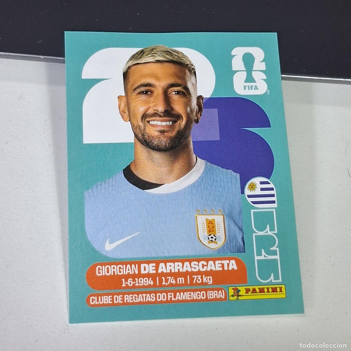 Cromos de F&uacute;tbol: A27 URU11 GIORGIAN DE ARRASCAETA 11 URUGUAY URU MUNDIAL FIFA WORLD CUP 2026 STICKER PANINI