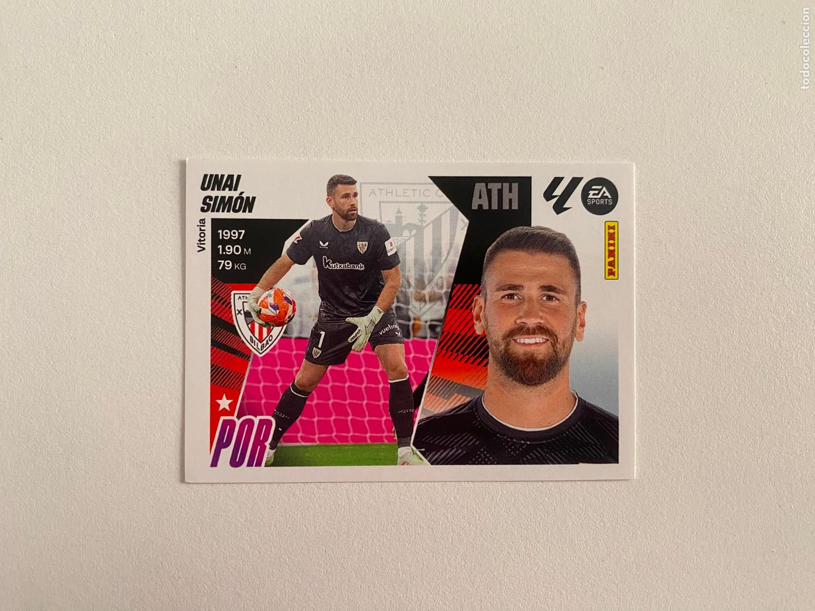 Cromos de F&uacute;tbol: LALIGA ESTE 2025 2026 EA SPORTS 25 26 ALBUM PANINI LIGA N 3 ATHLETIC CLUB UNAI SIM&Oacute;N