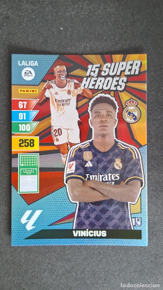 Cromos de Futebol: L1 VINICIUS REAL MADRID 15 SUPER HEROES ADRENALYN XL LIGA 2023/2024 23 24 PANINI