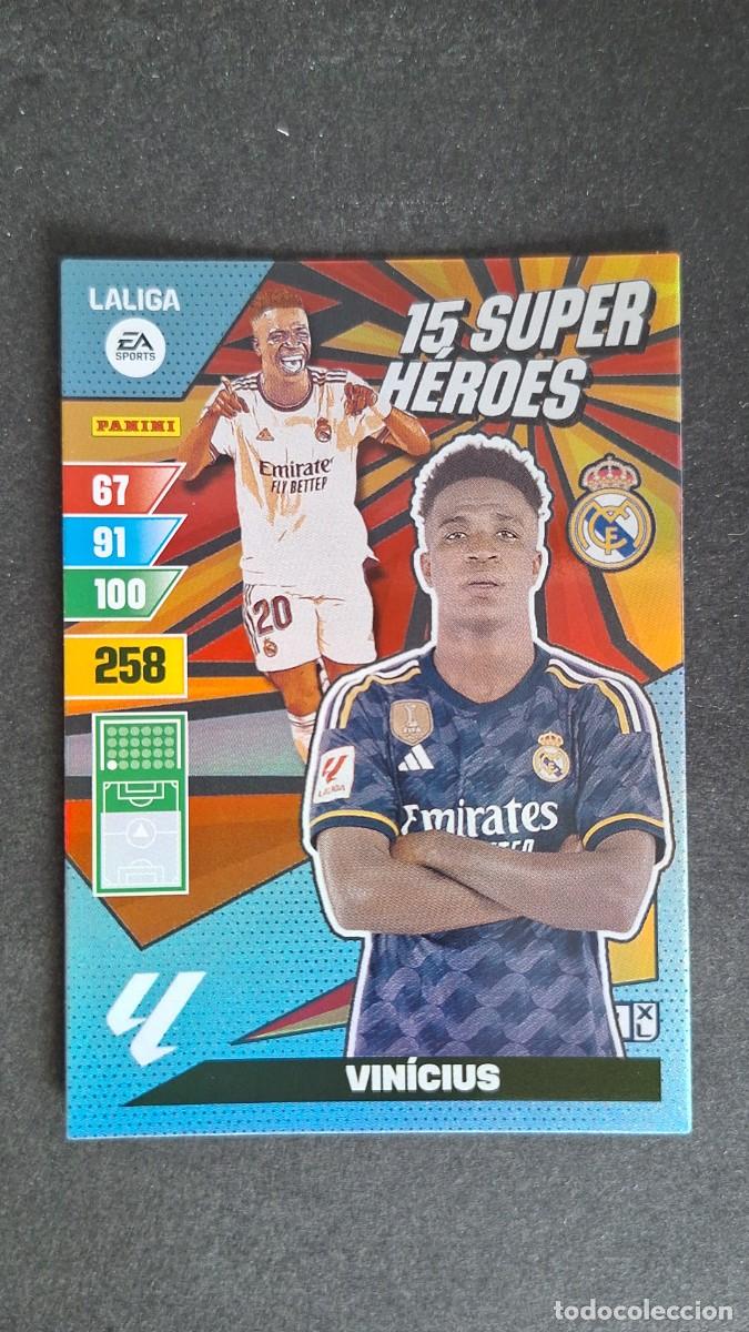 Cromos de Futebol: L1 VINICIUS REAL MADRID 15 SUPER HEROES ADRENALYN XL LIGA 2023/2024 23 24 PANINI