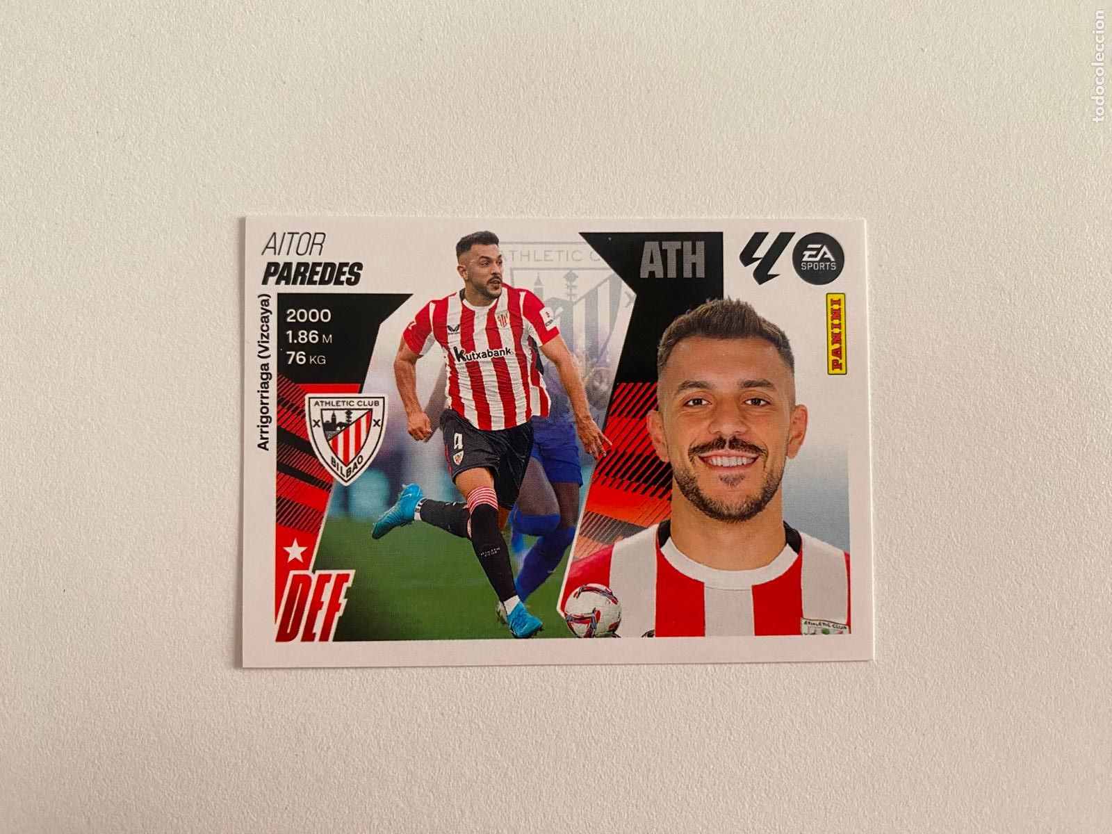 Cromos de Futebol: LALIGA ESTE 2025 2026 EA SPORTS 25 26 ALBUM PANINI LIGA N 7 ATHLETIC CLUB PAREDES
