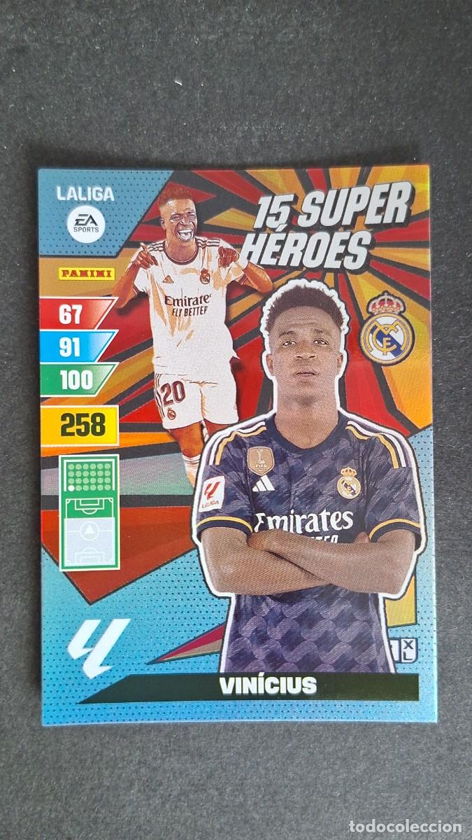 Cromos de Futebol: L1 VINICIUS REAL MADRID 15 SUPER HEROES ADRENALYN XL LIGA 2023/2024 23 24 PANINI