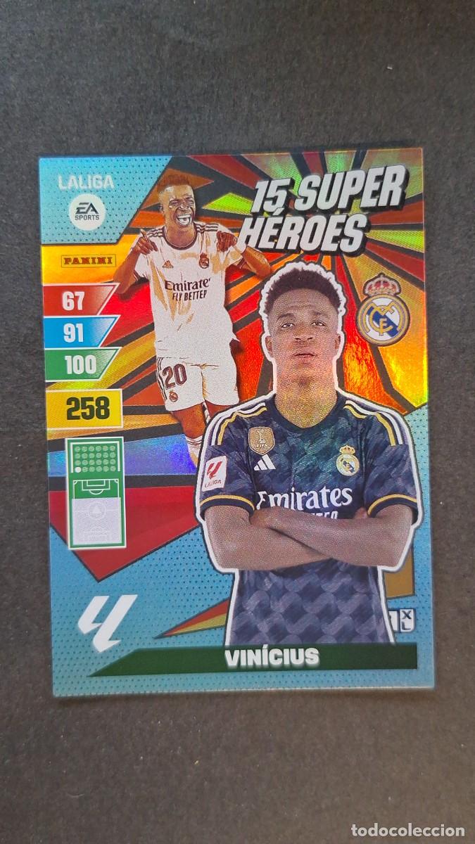 Cromos de Futebol: L1 VINICIUS REAL MADRID 15 SUPER HEROES ADRENALYN XL LIGA 2023/2024 23 24 PANINI