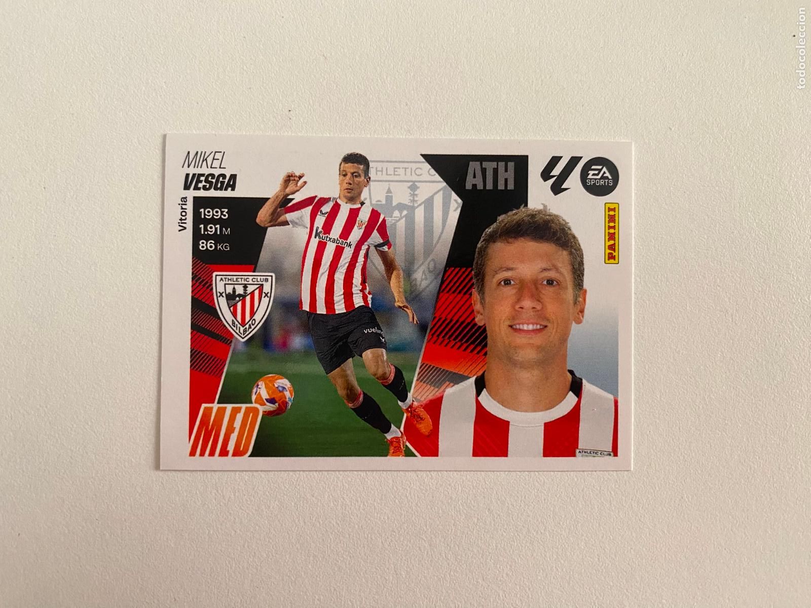 Cromos de F&uacute;tbol: LALIGA ESTE 2025 2026 EA SPORTS 25 26 ALBUM PANINI LIGA N 10 ATHLETIC CLUB VESGA