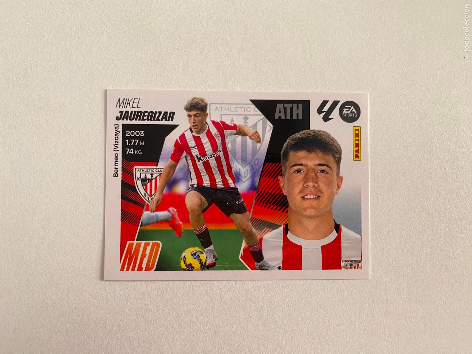 Cromos de F&uacute;tbol: LALIGA ESTE 2025 2026 EA SPORTS 25 26 ALBUM PANINI LIGA N 11 ATHLETIC CLUB JAUREGIZAR