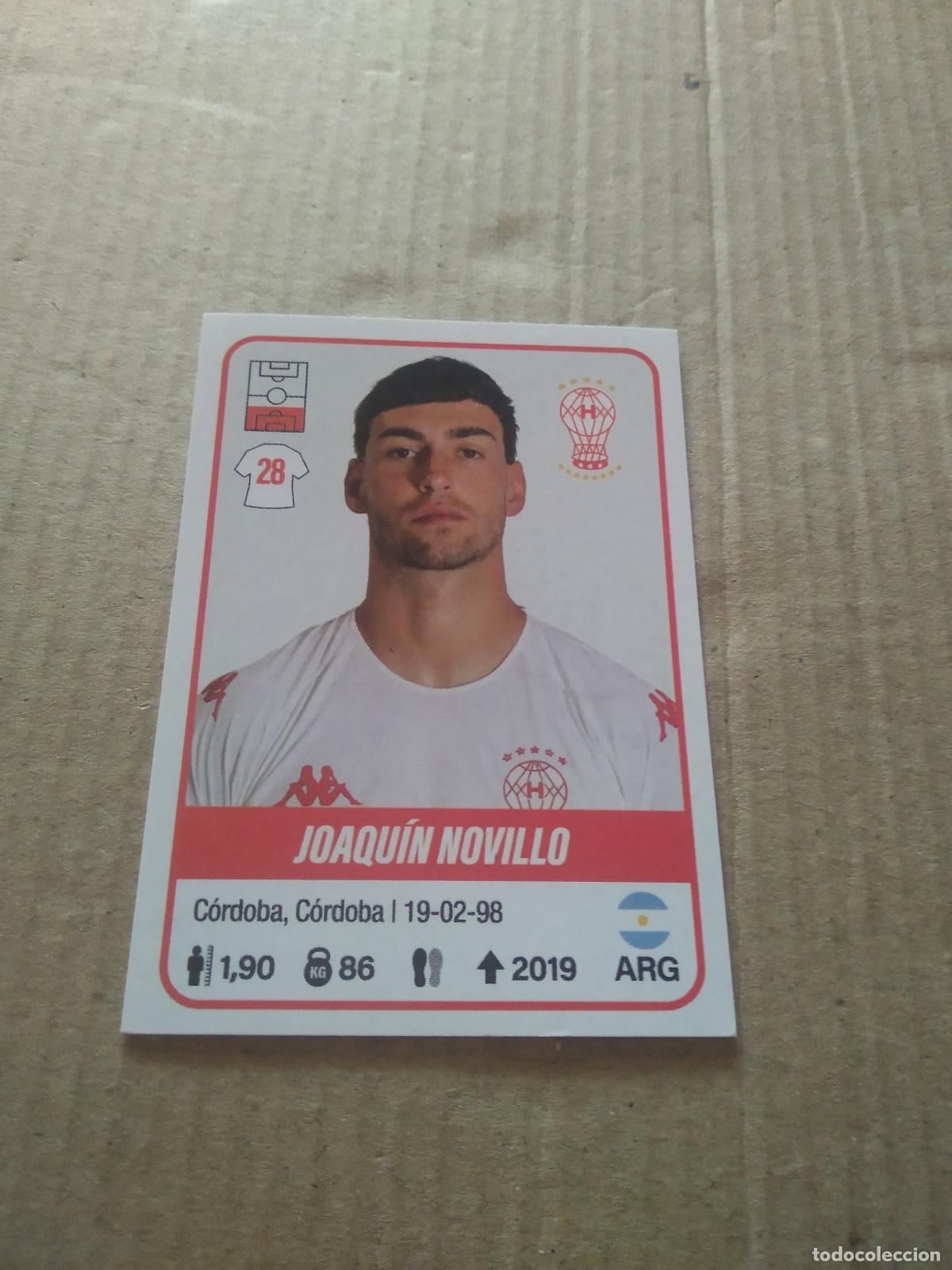 Cromos de F&uacute;tbol: 230 JOAQUIN NOVILLO HURACAN CROMO FUTBOL ARGENTINO PANINI LIGA ARGENTINA 2023