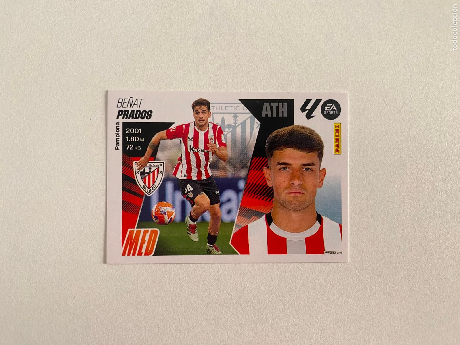 Cromos de F&uacute;tbol: LALIGA ESTE 2025 2026 EA SPORTS 25 26 ALBUM PANINI LIGA N 12 ATHLETIC CLUB PRADOS