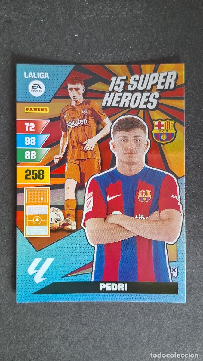 Fu&szlig;ball-Sticker: L1 PEDRI F. C. BARCELONA 15 SUPER HEROES ADRENALYN XL LIGA 2023/2024 23 24 PANINI