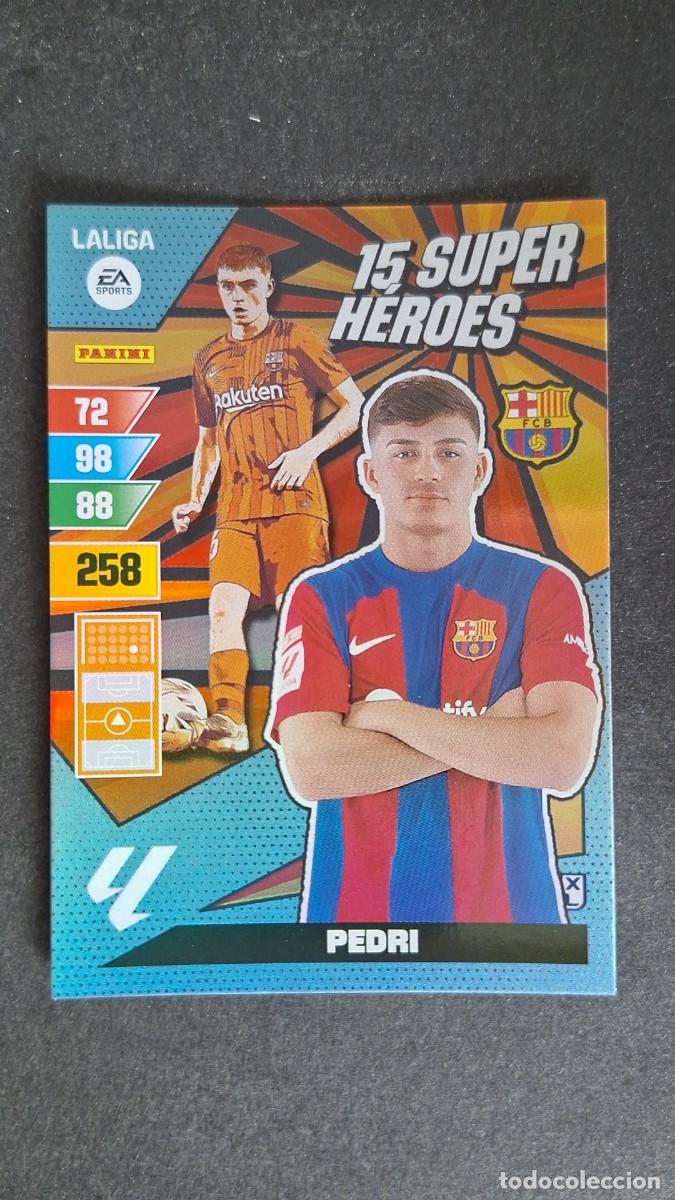 Fu&szlig;ball-Sticker: L1 PEDRI F. C. BARCELONA 15 SUPER HEROES ADRENALYN XL LIGA 2023/2024 23 24 PANINI