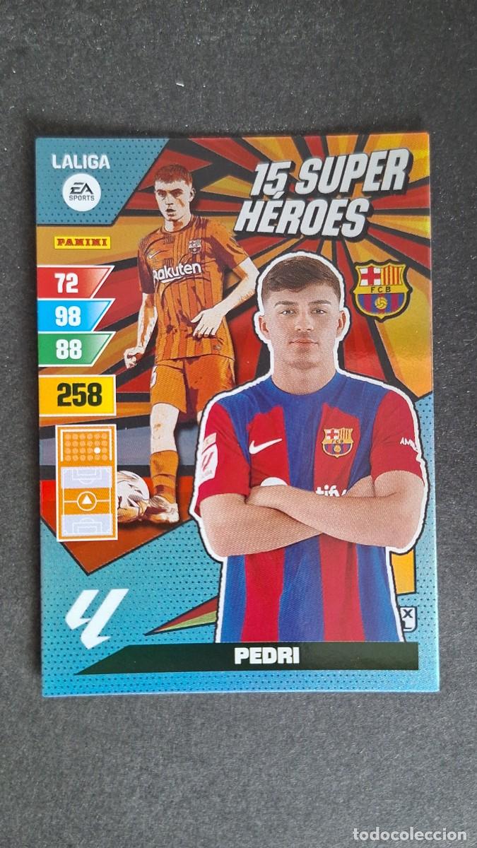 Fu&szlig;ball-Sticker: L1 PEDRI F. C. BARCELONA 15 SUPER HEROES ADRENALYN XL LIGA 2023/2024 23 24 PANINI