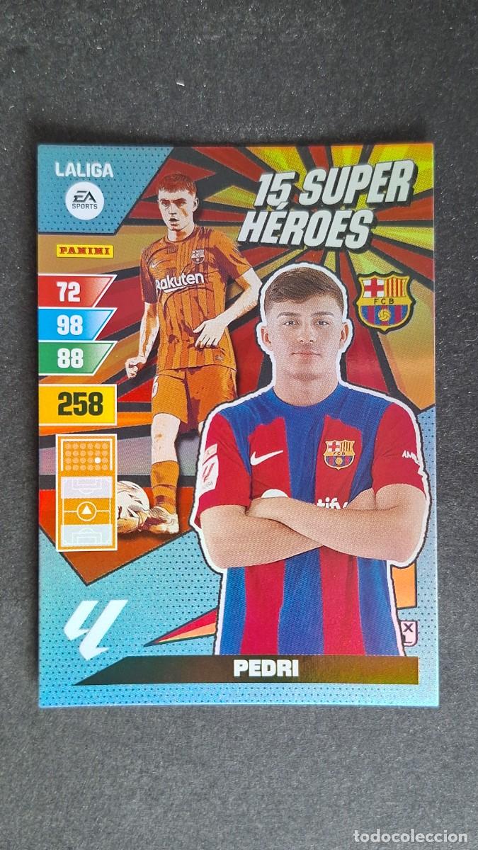 Fu&szlig;ball-Sticker: L1 PEDRI F. C. BARCELONA 15 SUPER HEROES ADRENALYN XL LIGA 2023/2024 23 24 PANINI