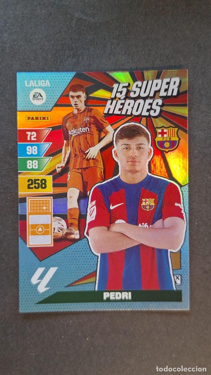 Fu&szlig;ball-Sticker: L1 PEDRI F. C. BARCELONA 15 SUPER HEROES ADRENALYN XL LIGA 2023/2024 23 24 PANINI