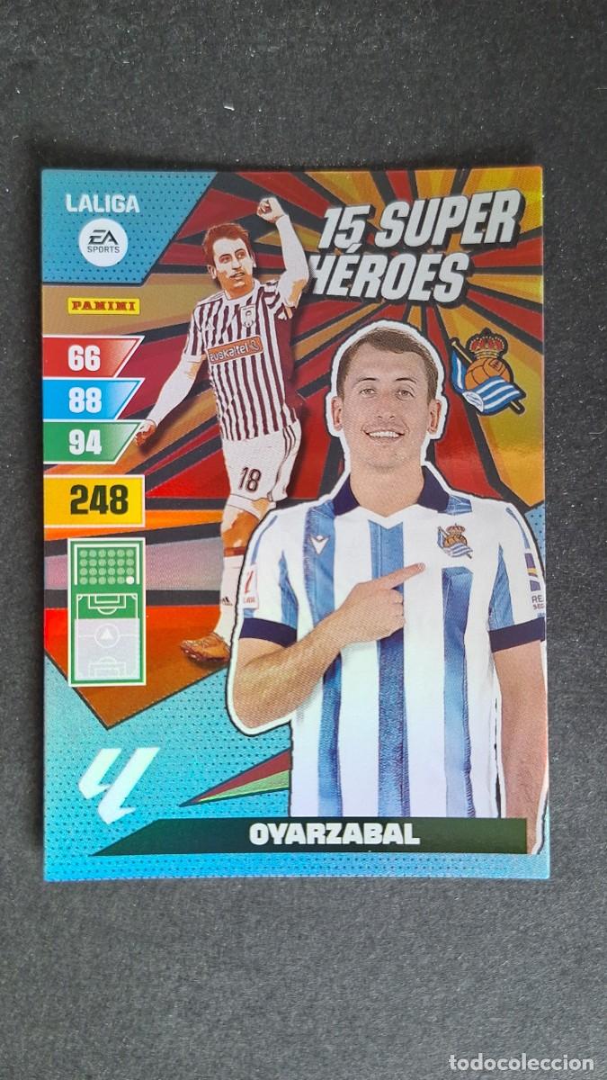 Fu&szlig;ball-Sticker: L1 OYARZABAL REAL SOCIEDAD 15 SUPER HEROES ADRENALYN XL LIGA 2023/2024 23 24 PANINI
