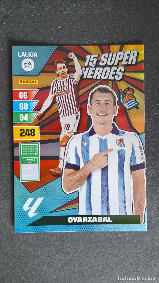 Fu&szlig;ball-Sticker: L1 OYARZABAL REAL SOCIEDAD 15 SUPER HEROES ADRENALYN XL LIGA 2023/2024 23 24 PANINI