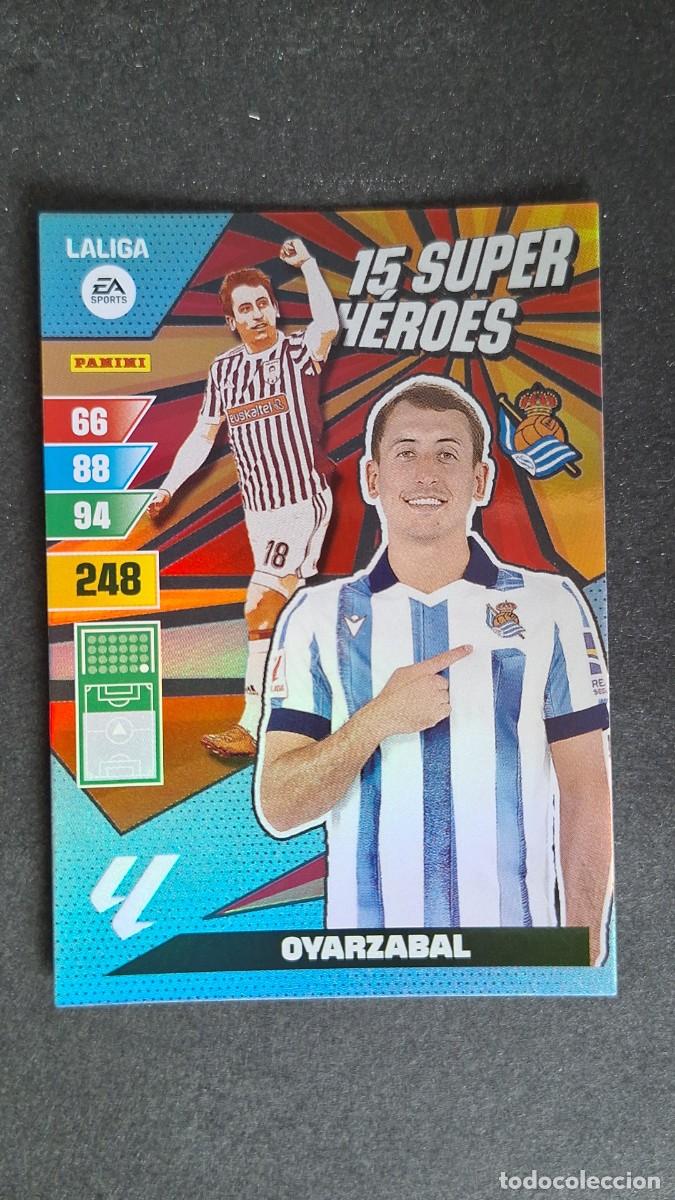Fu&szlig;ball-Sticker: L1 OYARZABAL REAL SOCIEDAD 15 SUPER HEROES ADRENALYN XL LIGA 2023/2024 23 24 PANINI
