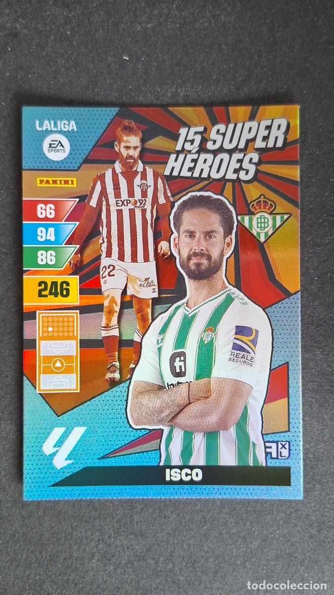 Cromos de F&uacute;tbol: L1 ISCO REAL BETIS BALOMPIE 15 SUPER HEROES ADRENALYN XL LIGA 2023/2024 23 24 PANINI