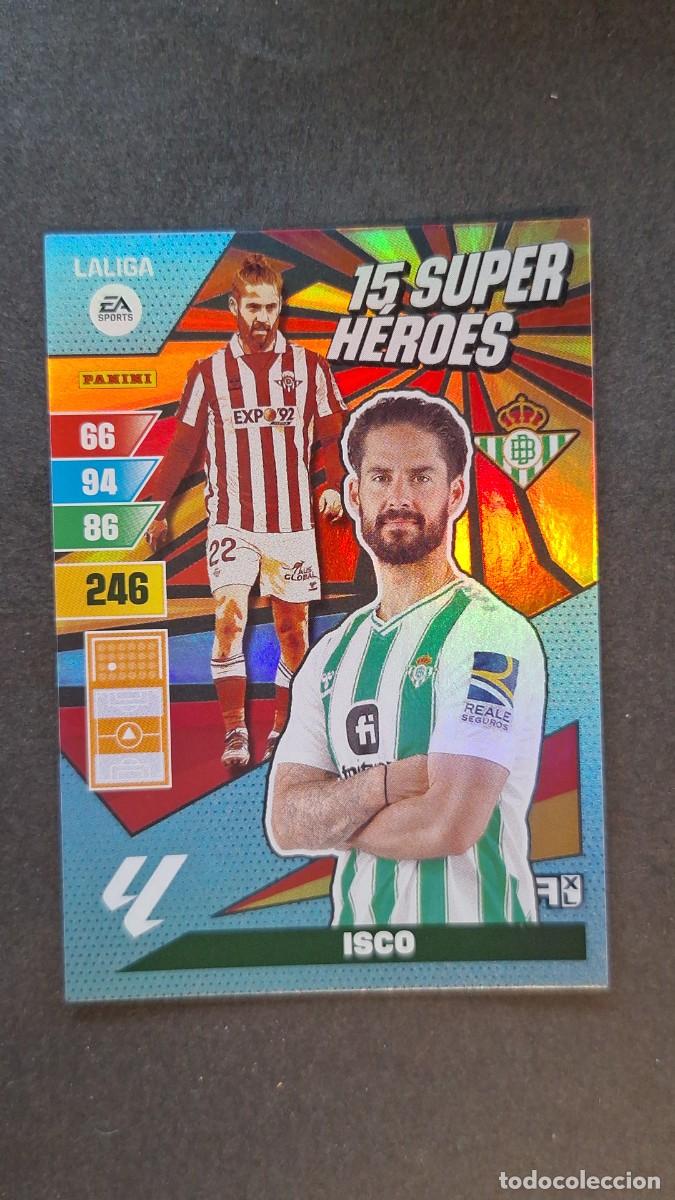 Cromos de F&uacute;tbol: L1 ISCO REAL BETIS BALOMPIE 15 SUPER HEROES ADRENALYN XL LIGA 2023/2024 23 24 PANINI