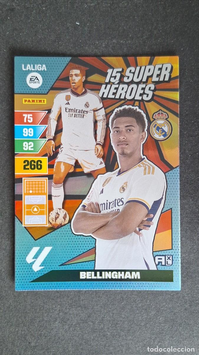 Cromos de F&uacute;tbol: L1 BELLINGHAM REAL MADRID 15 SUPER HEROES ADRENALYN XL LIGA 2023/2024 23 24 PANINI