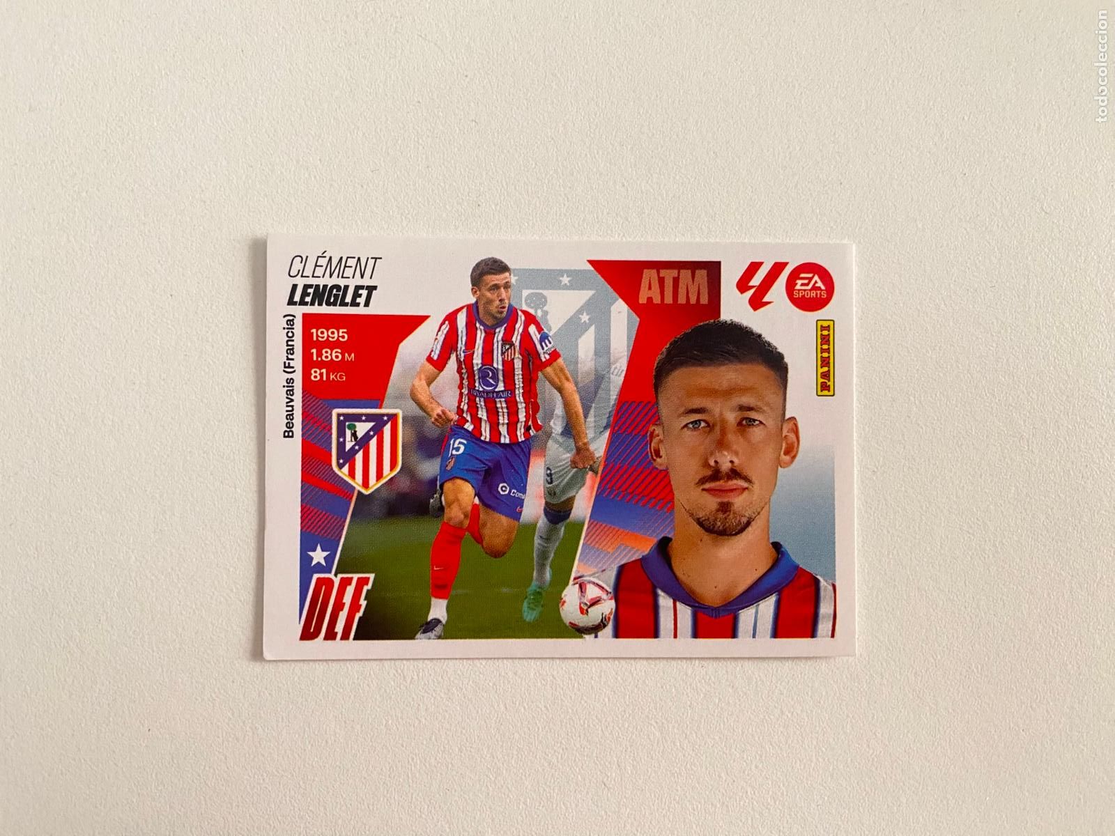 Cromos de F&uacute;tbol: LALIGA ESTE 2025 2026 EA SPORTS 25 26 ALBUM PANINI LIGA N 8 ATL&Eacute;TICO DE MADRID LENGLET