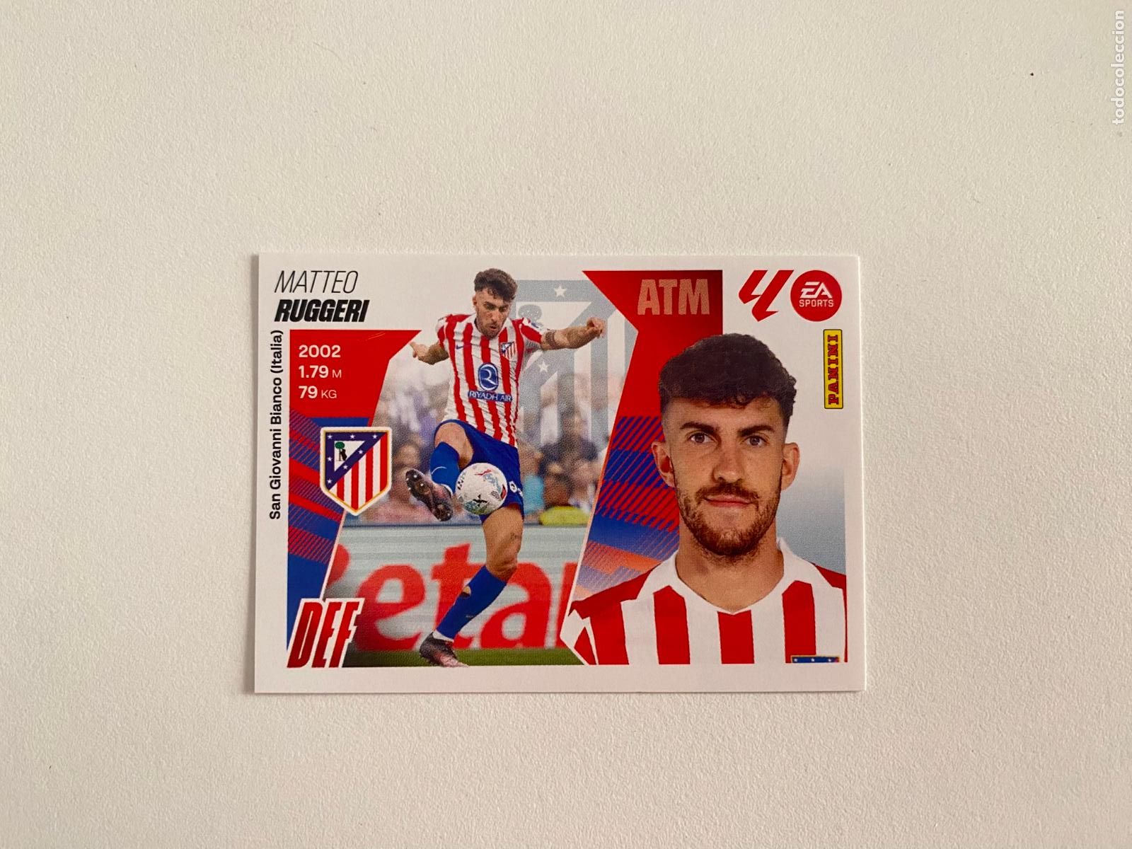 Cromos de F&uacute;tbol: LALIGA ESTE 2025 2026 EA SPORTS 25 26 ALBUM PANINI LIGA N 9 BIS ATL&Eacute;TICO DE MADRID RUGGERI